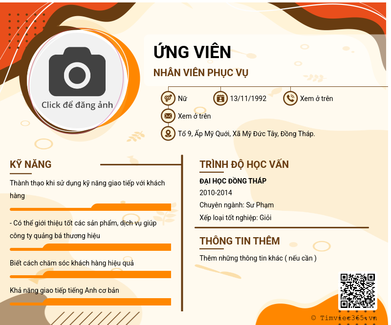 CV ứng viên
