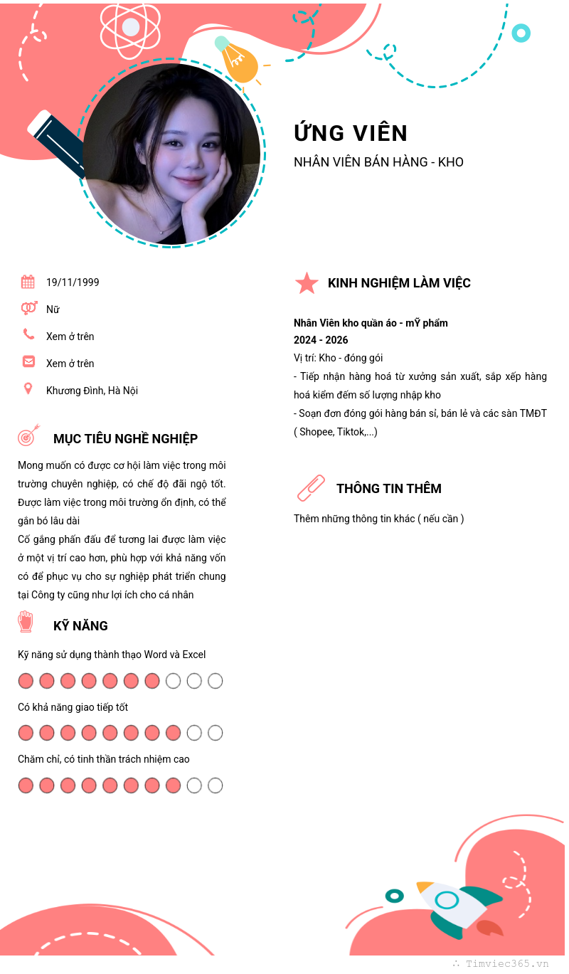 CV ứng viên