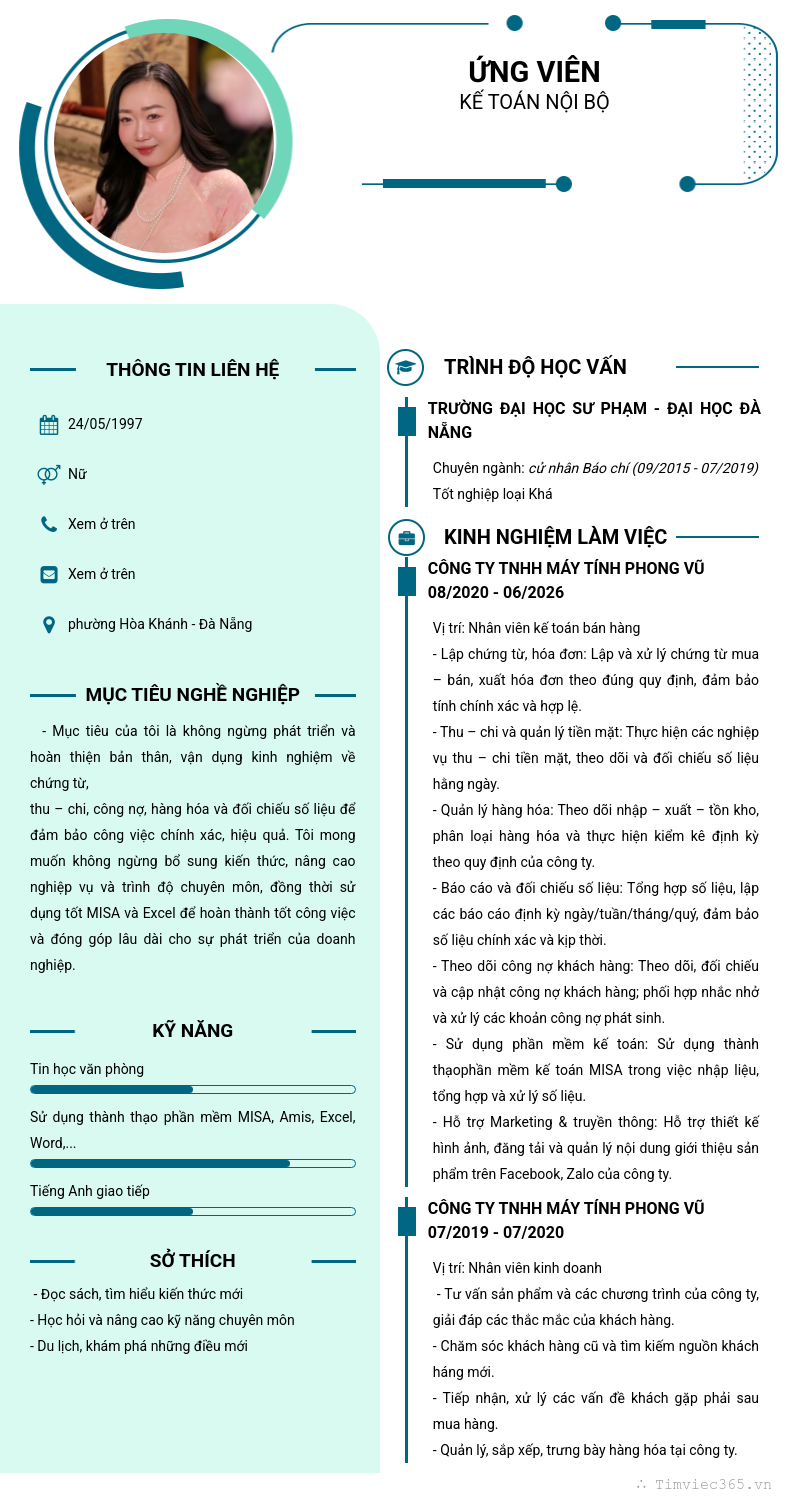 CV ứng viên
