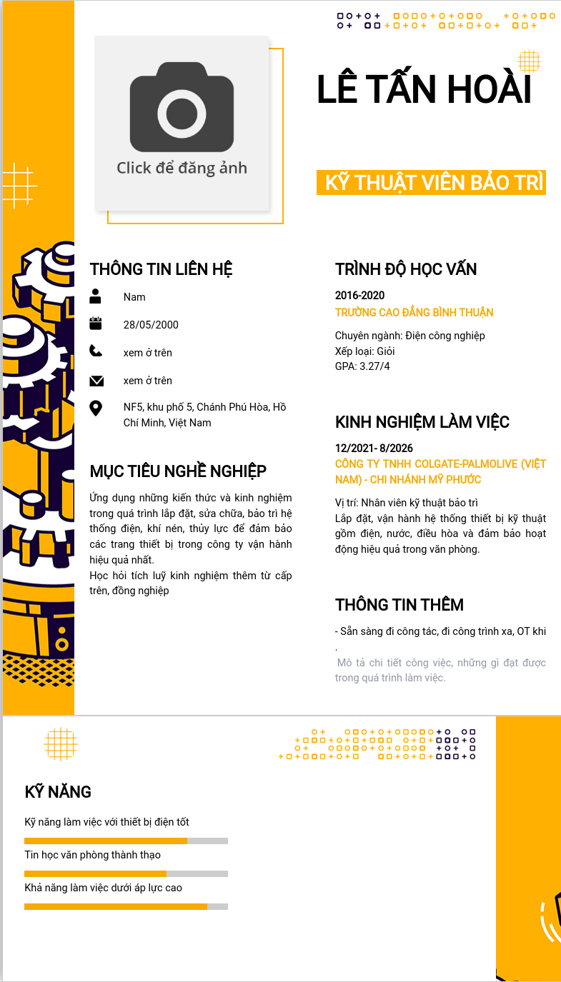 CV ứng viên