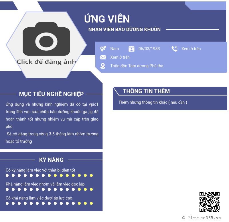 CV ứng viên