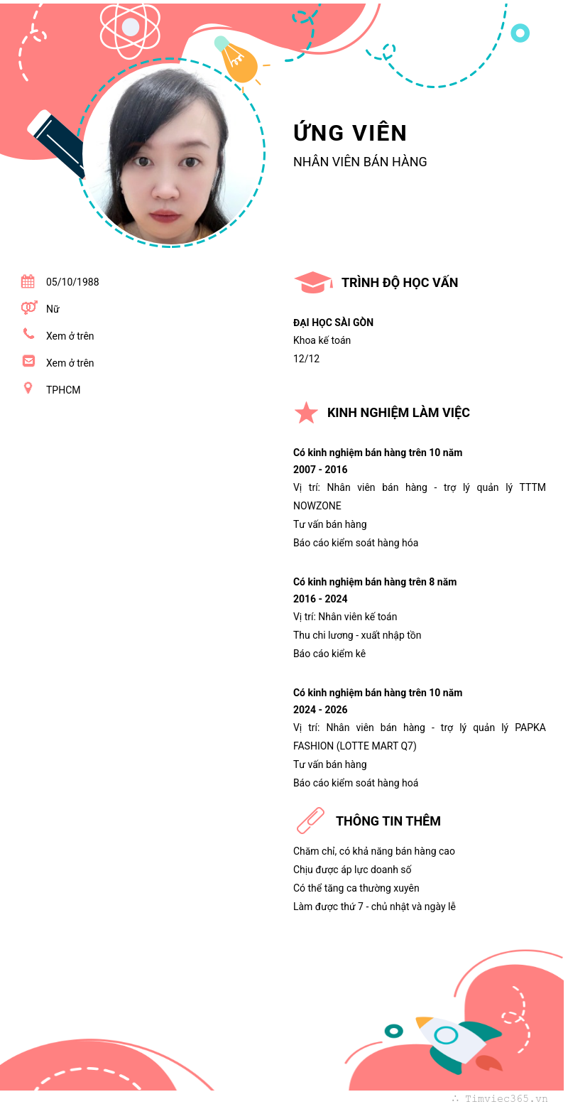 CV ứng viên