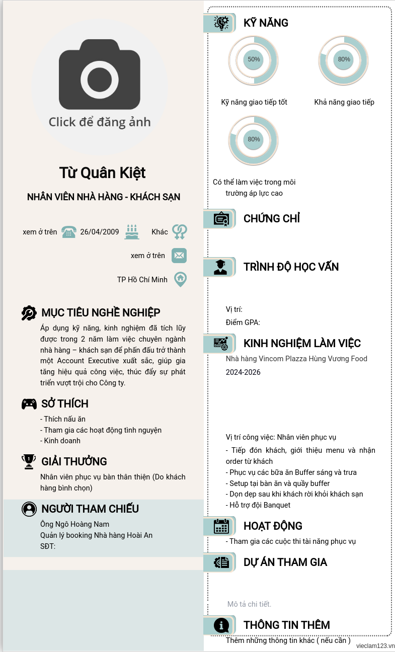 CV ứng viên