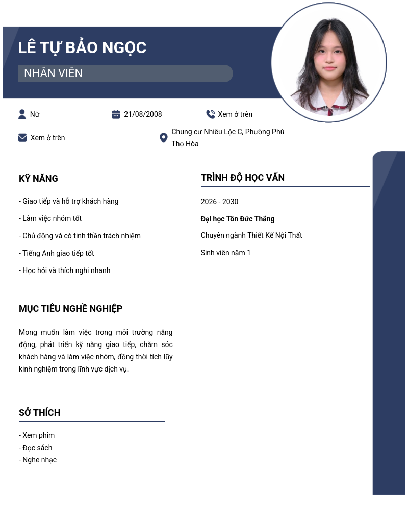 CV ứng viên