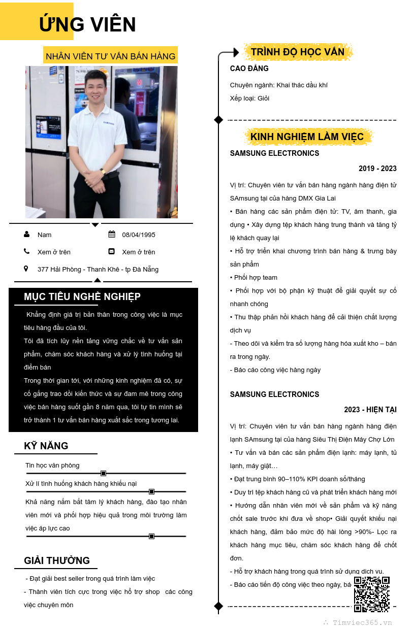 CV ứng viên