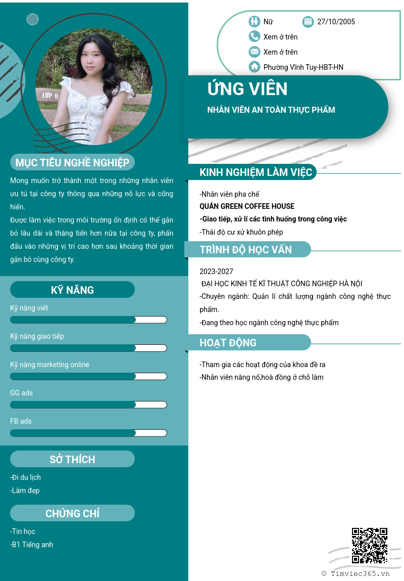 CV ứng viên