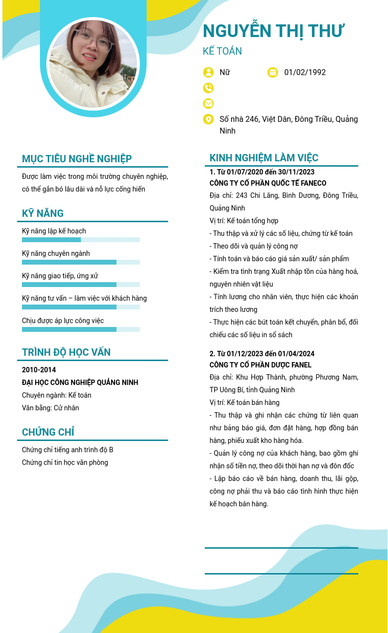 CV ứng viên