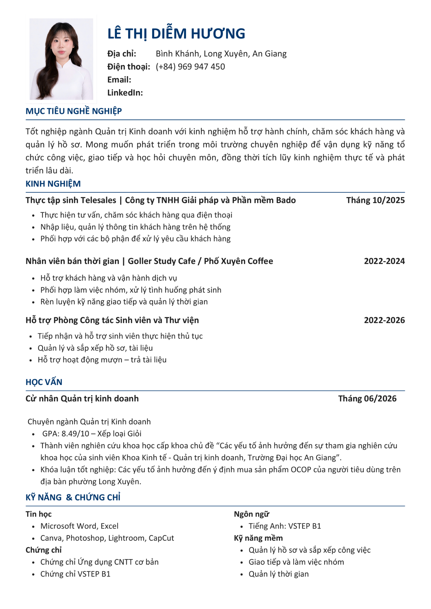 CV ứng viên