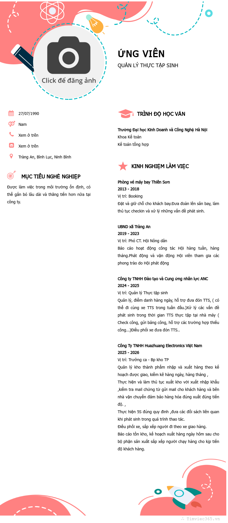 CV ứng viên
