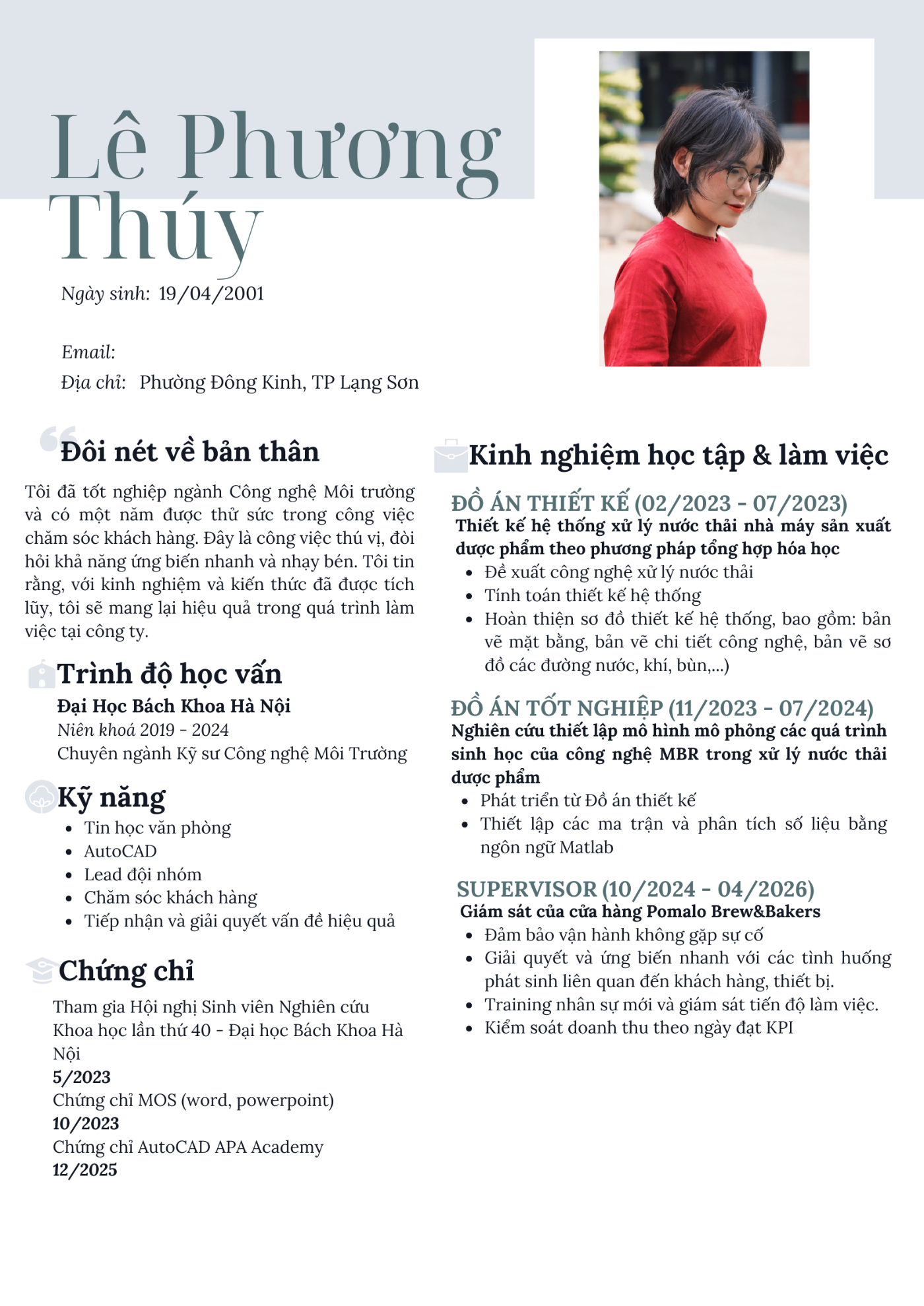 CV ứng viên