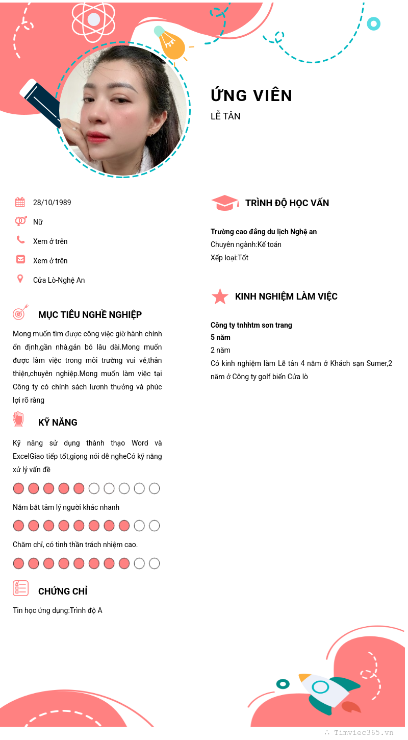 CV ứng viên