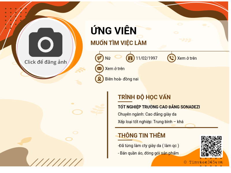 CV ứng viên