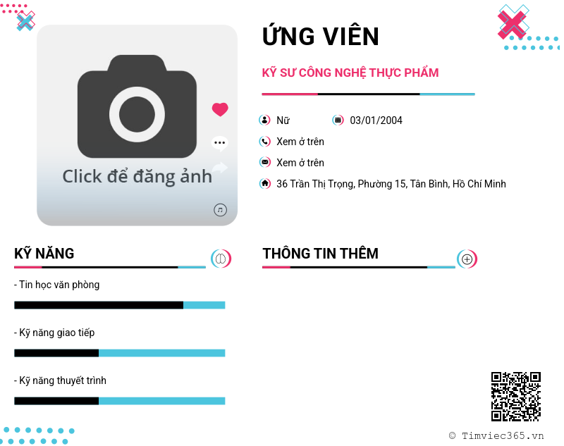 CV ứng viên