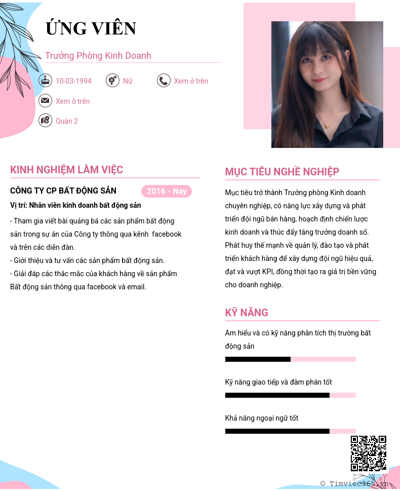 CV ứng viên