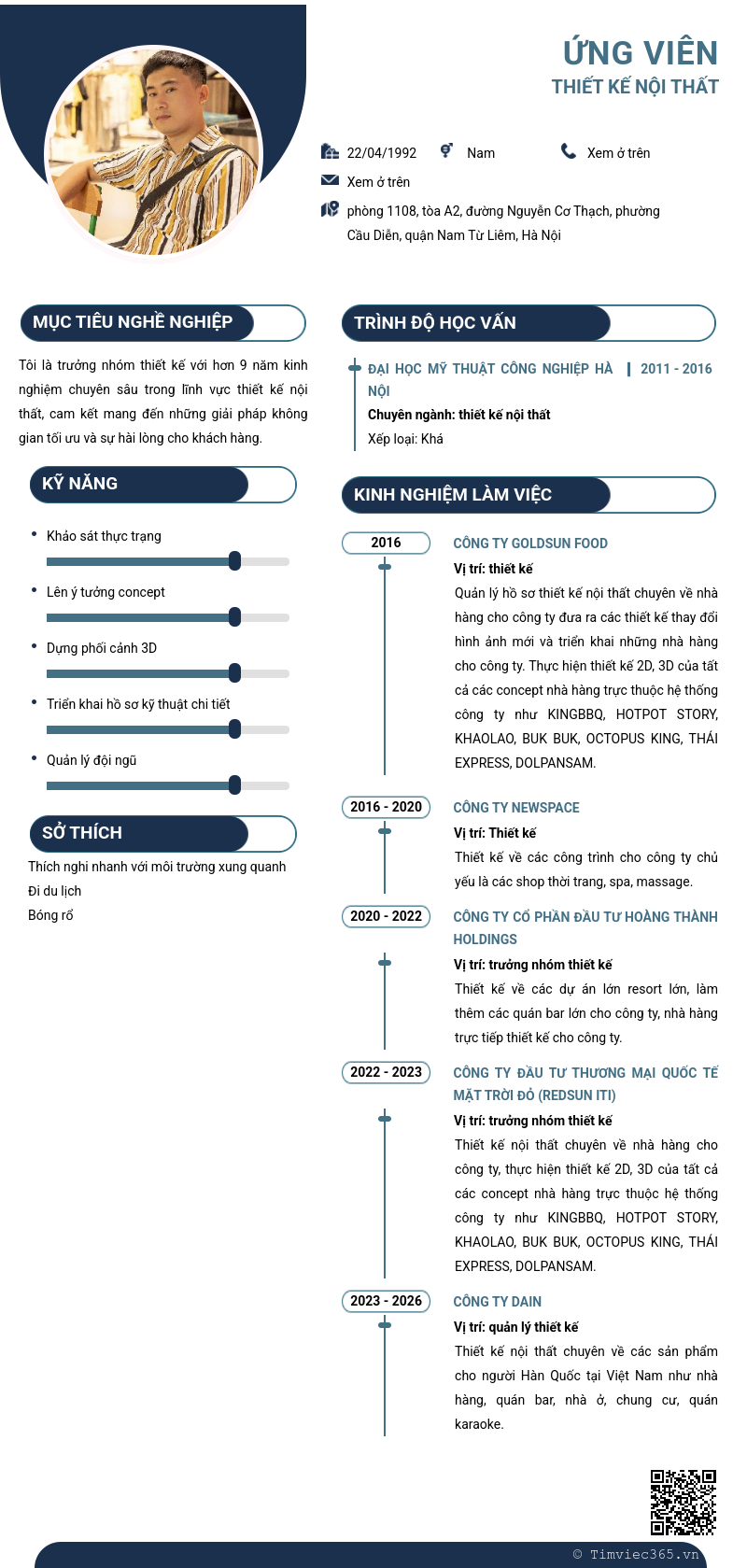 CV ứng viên