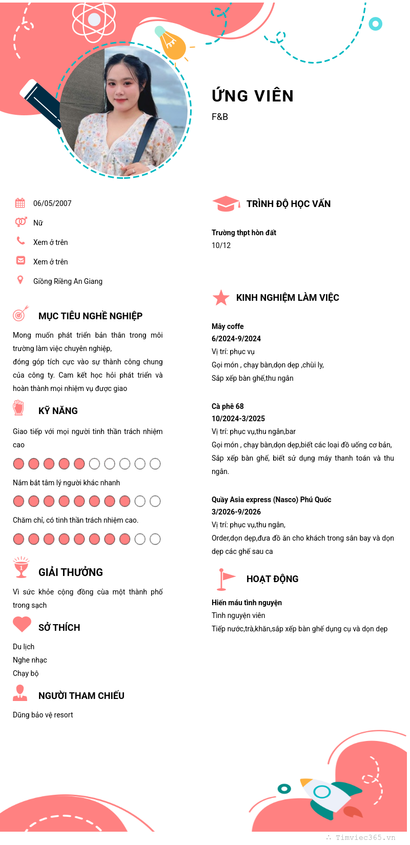 CV ứng viên