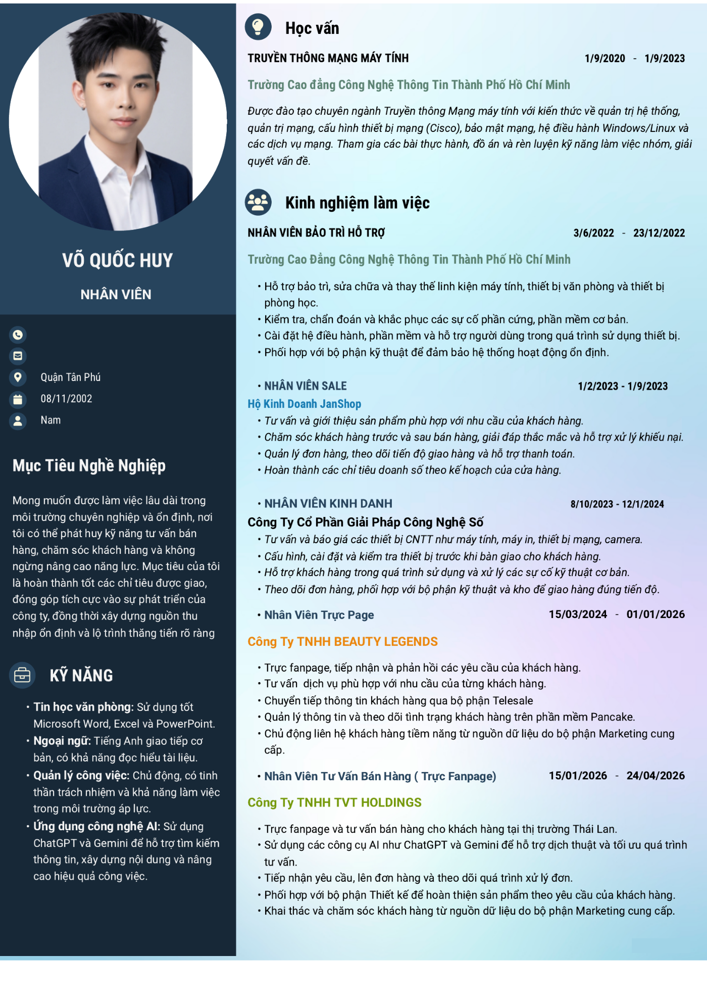 CV ứng viên