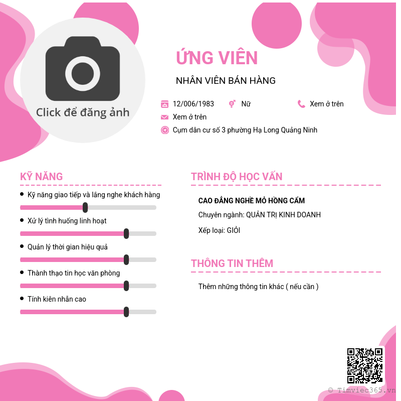 CV ứng viên