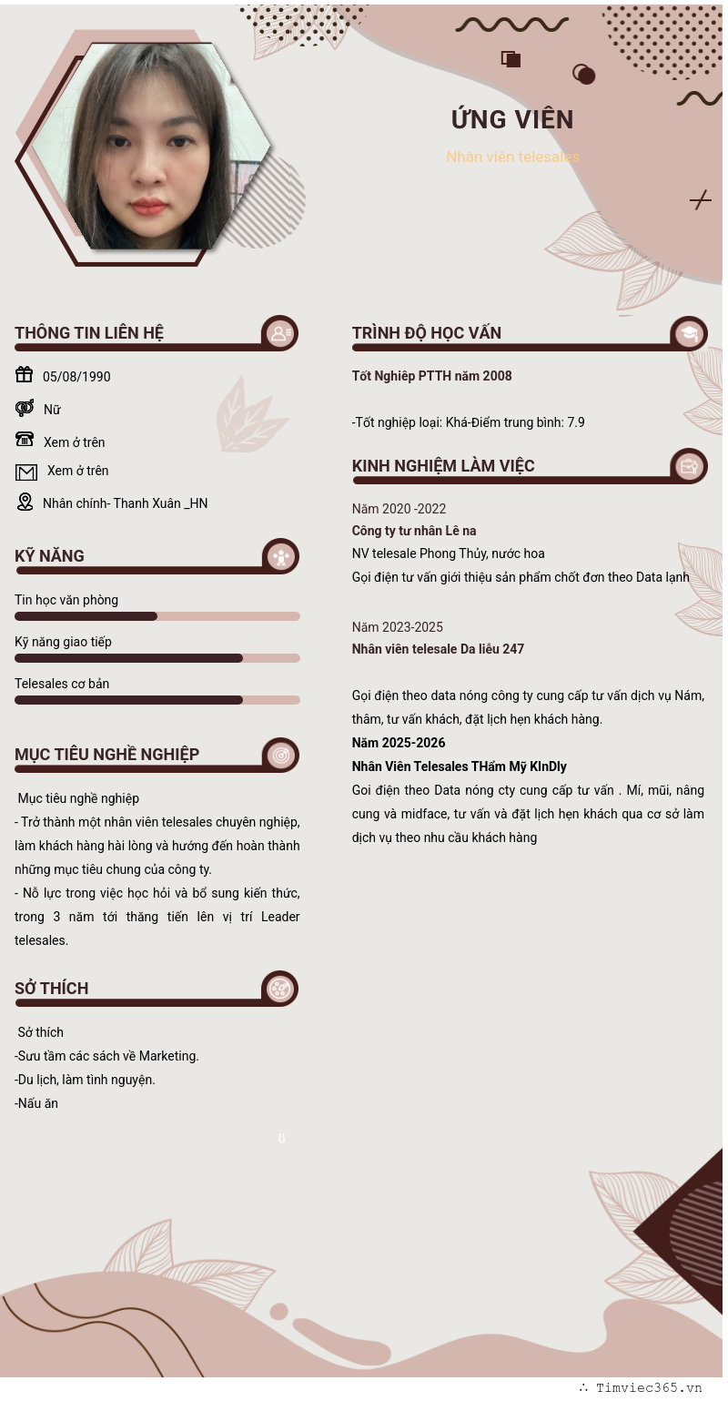 CV ứng viên