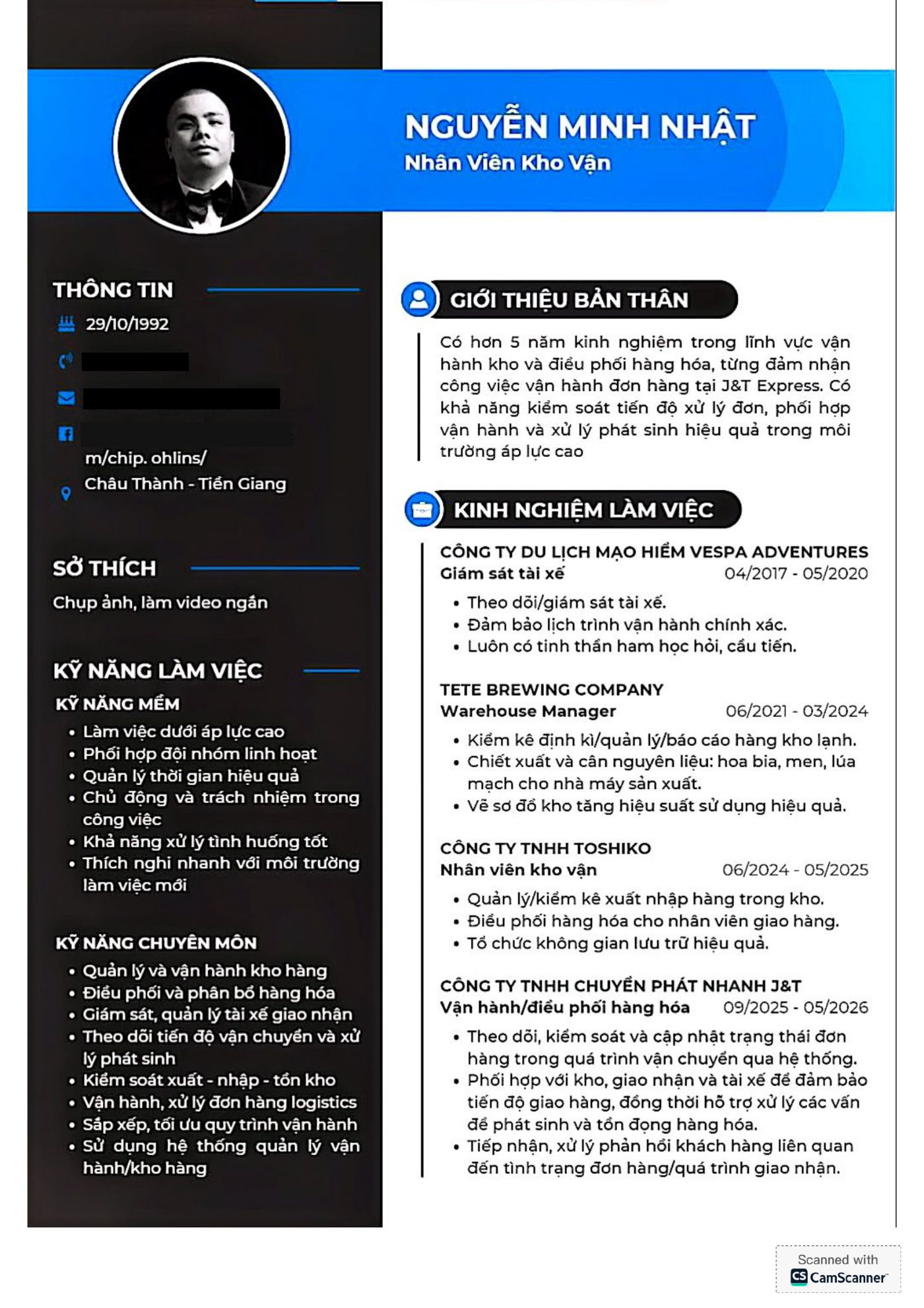 CV ứng viên