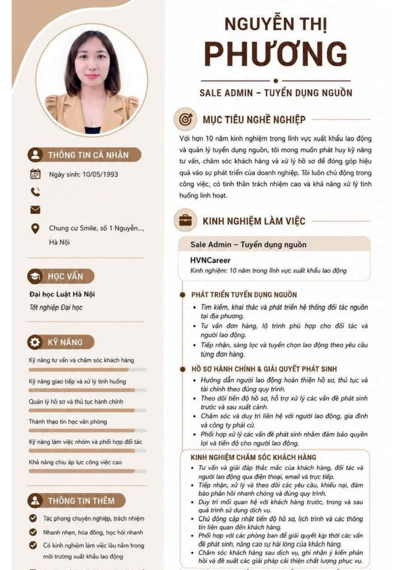 CV ứng viên