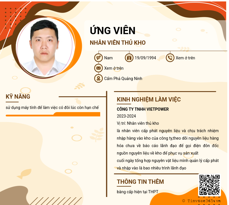 CV ứng viên