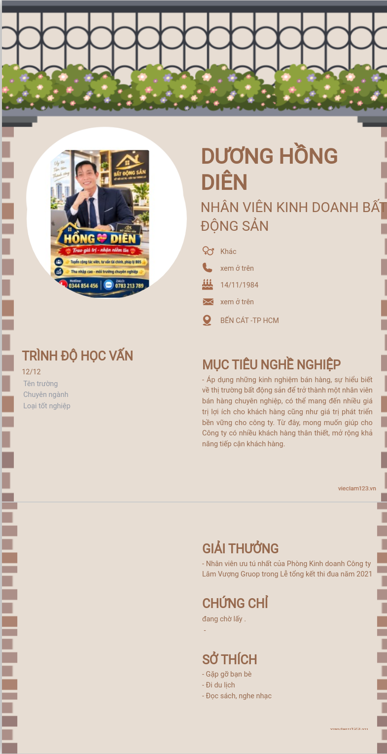 CV ứng viên