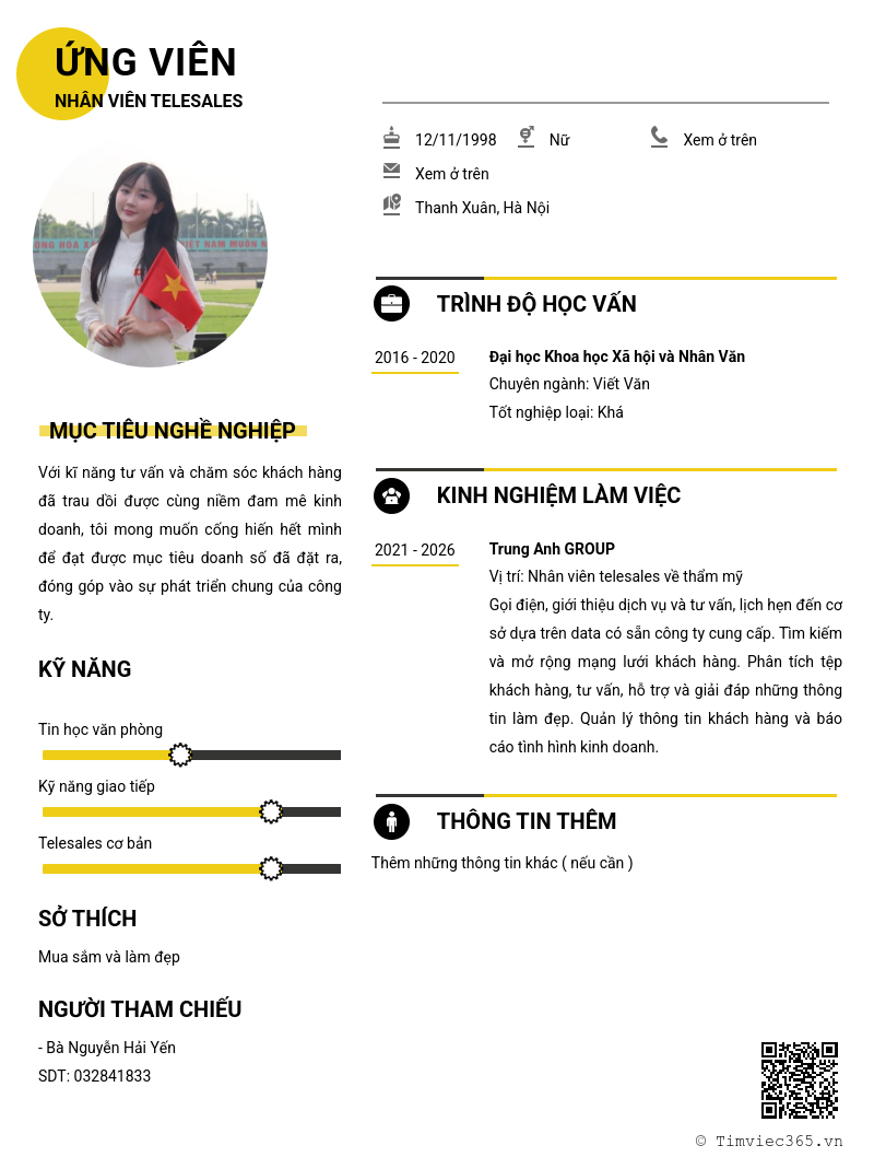 CV ứng viên