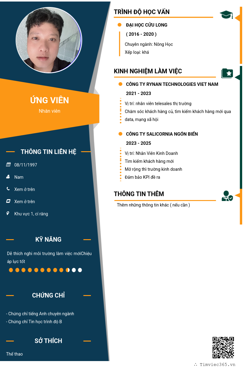 CV ứng viên