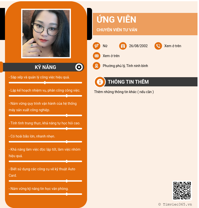 CV ứng viên