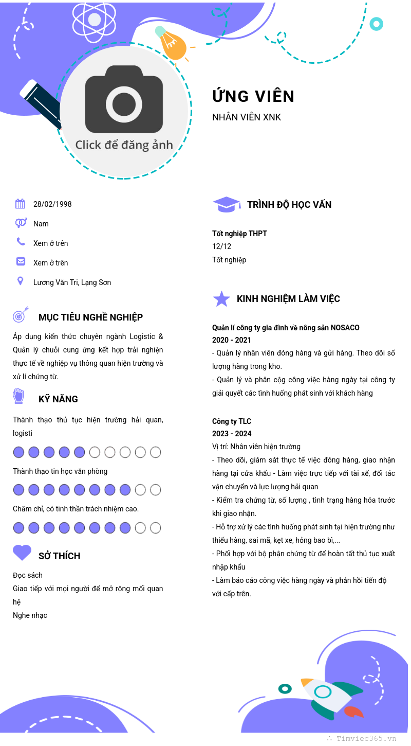 CV ứng viên