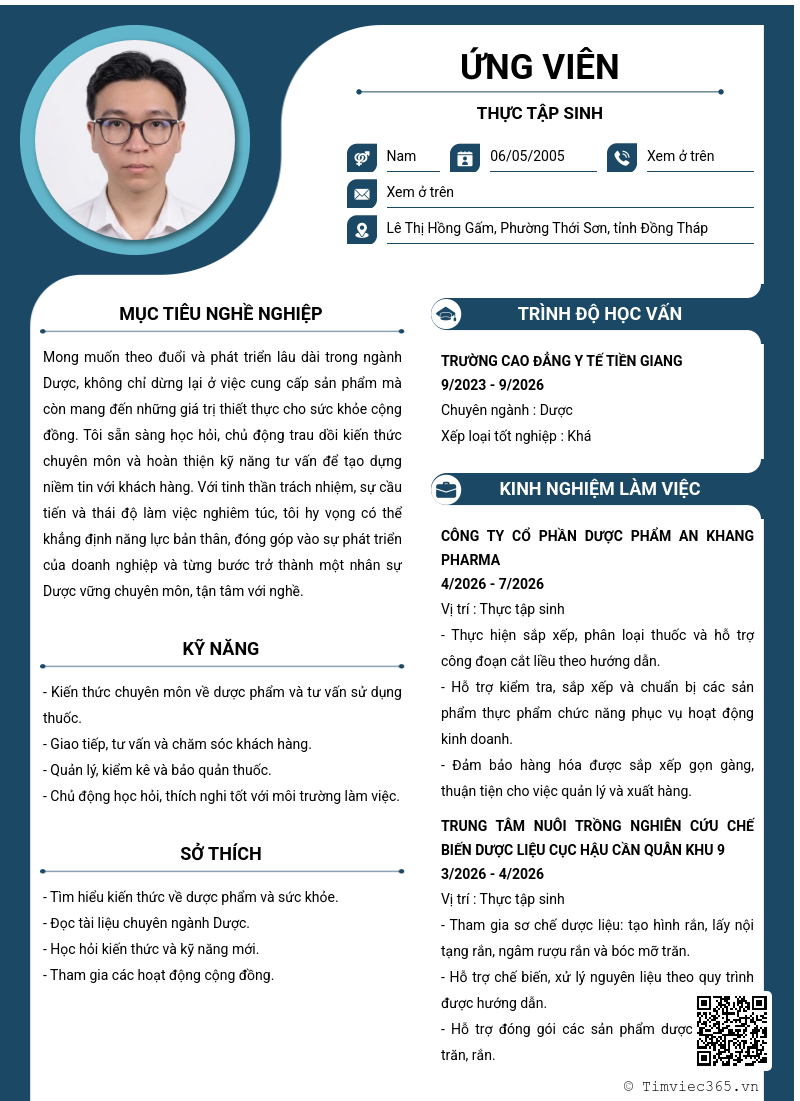 CV ứng viên