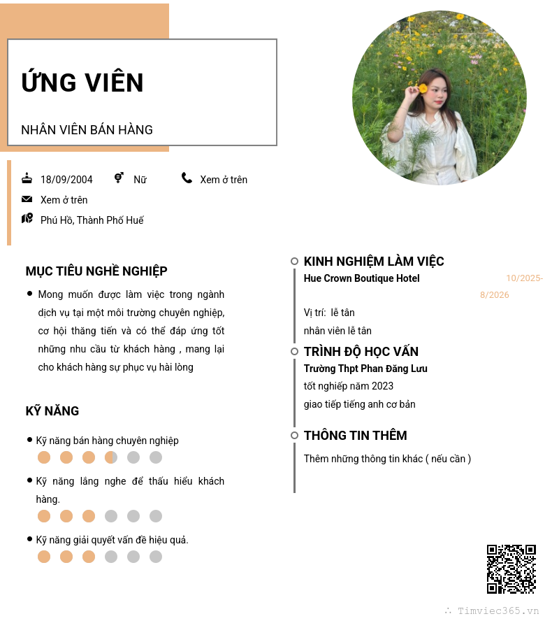 CV ứng viên