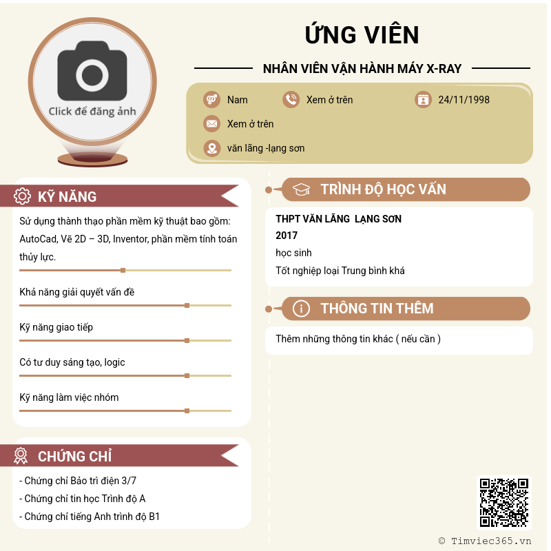 CV ứng viên
