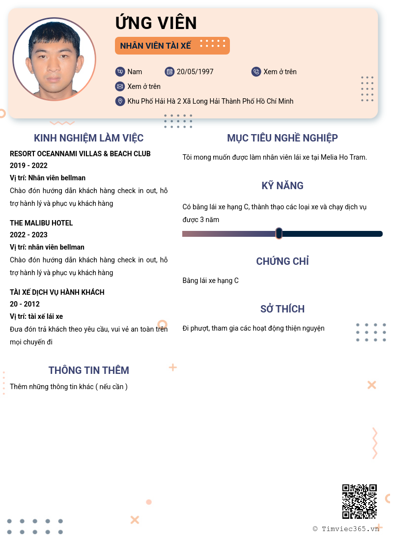 CV ứng viên