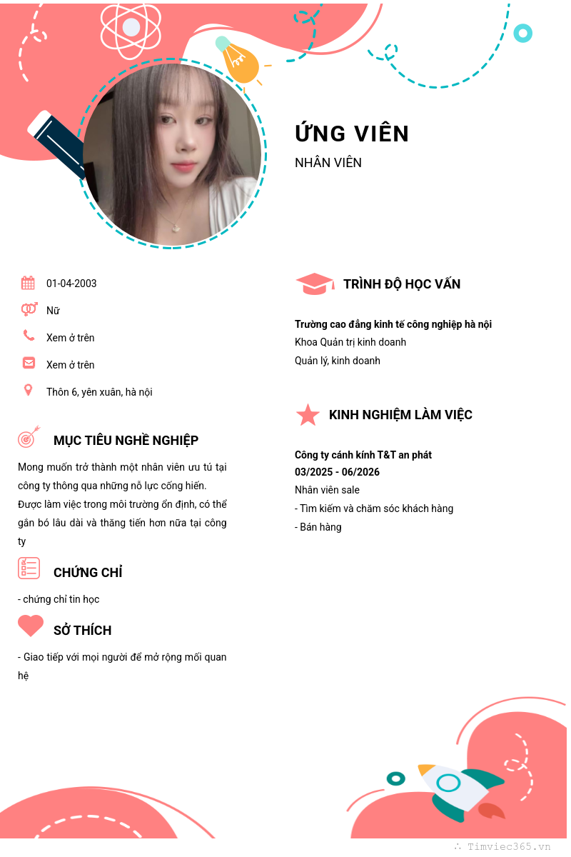 CV ứng viên