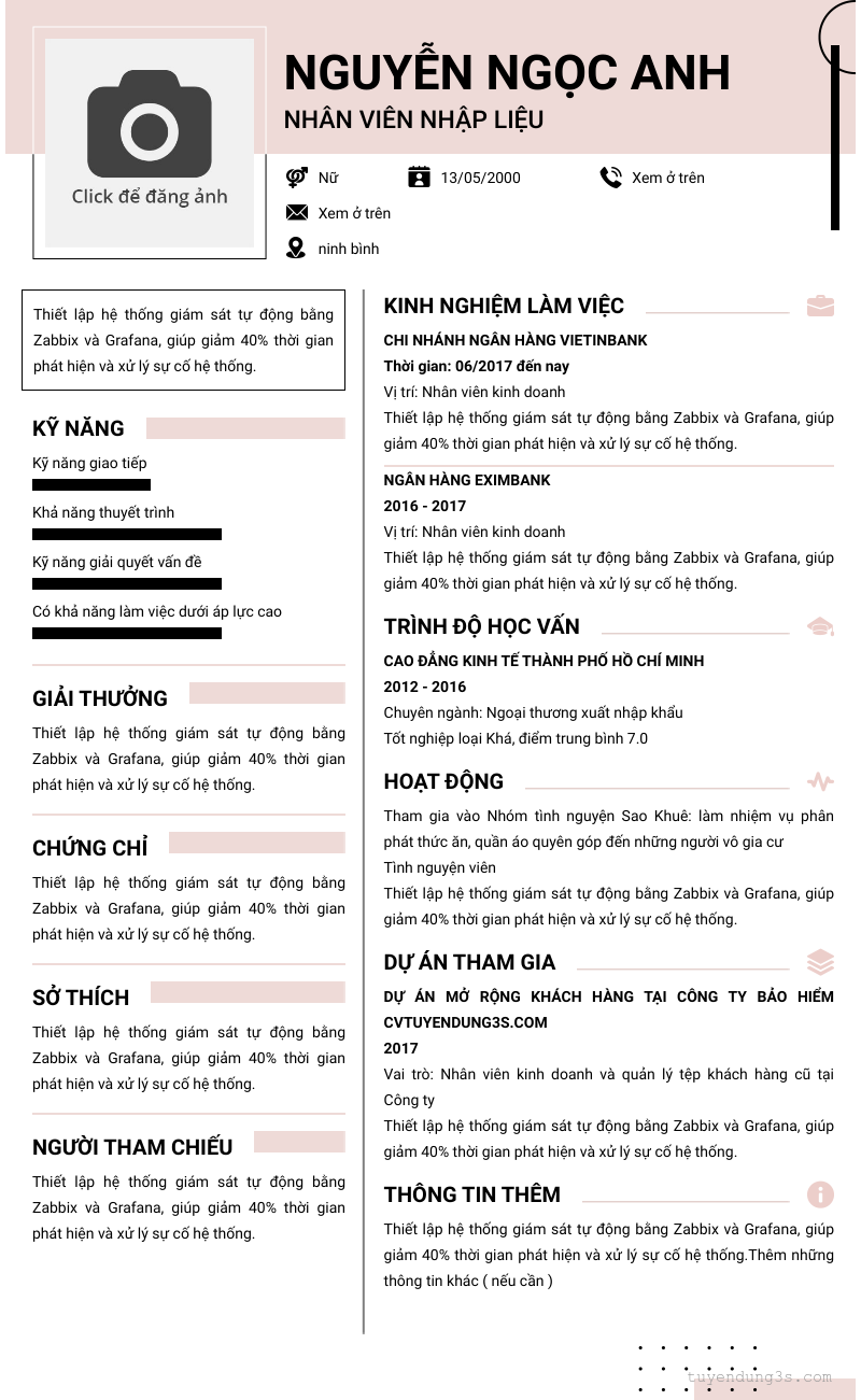 CV ứng viên