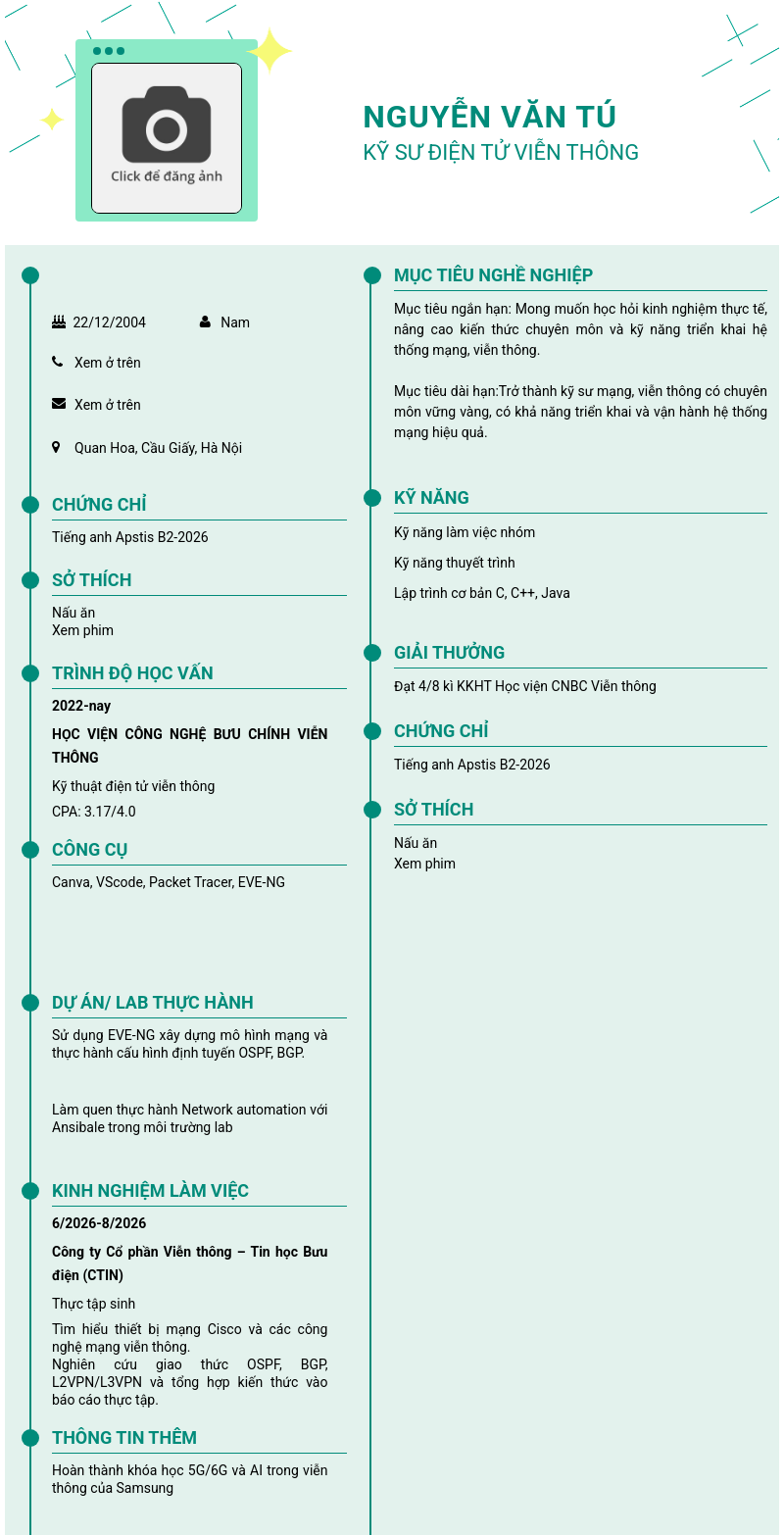 CV ứng viên