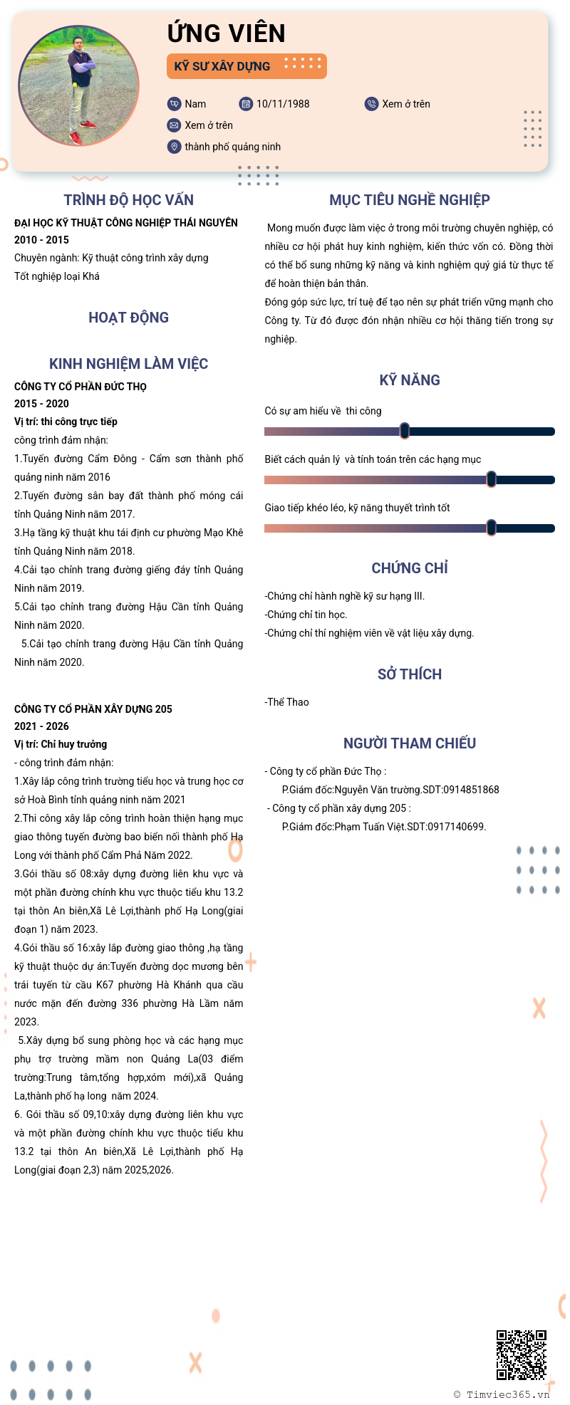 CV ứng viên