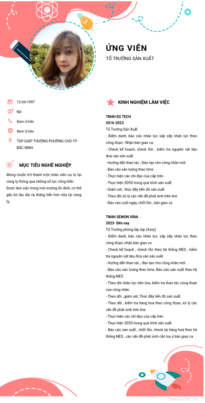 CV ứng viên