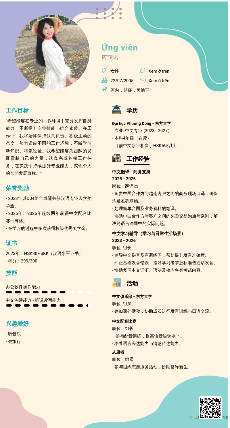 CV ứng viên