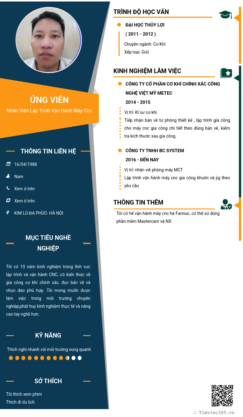 CV ứng viên