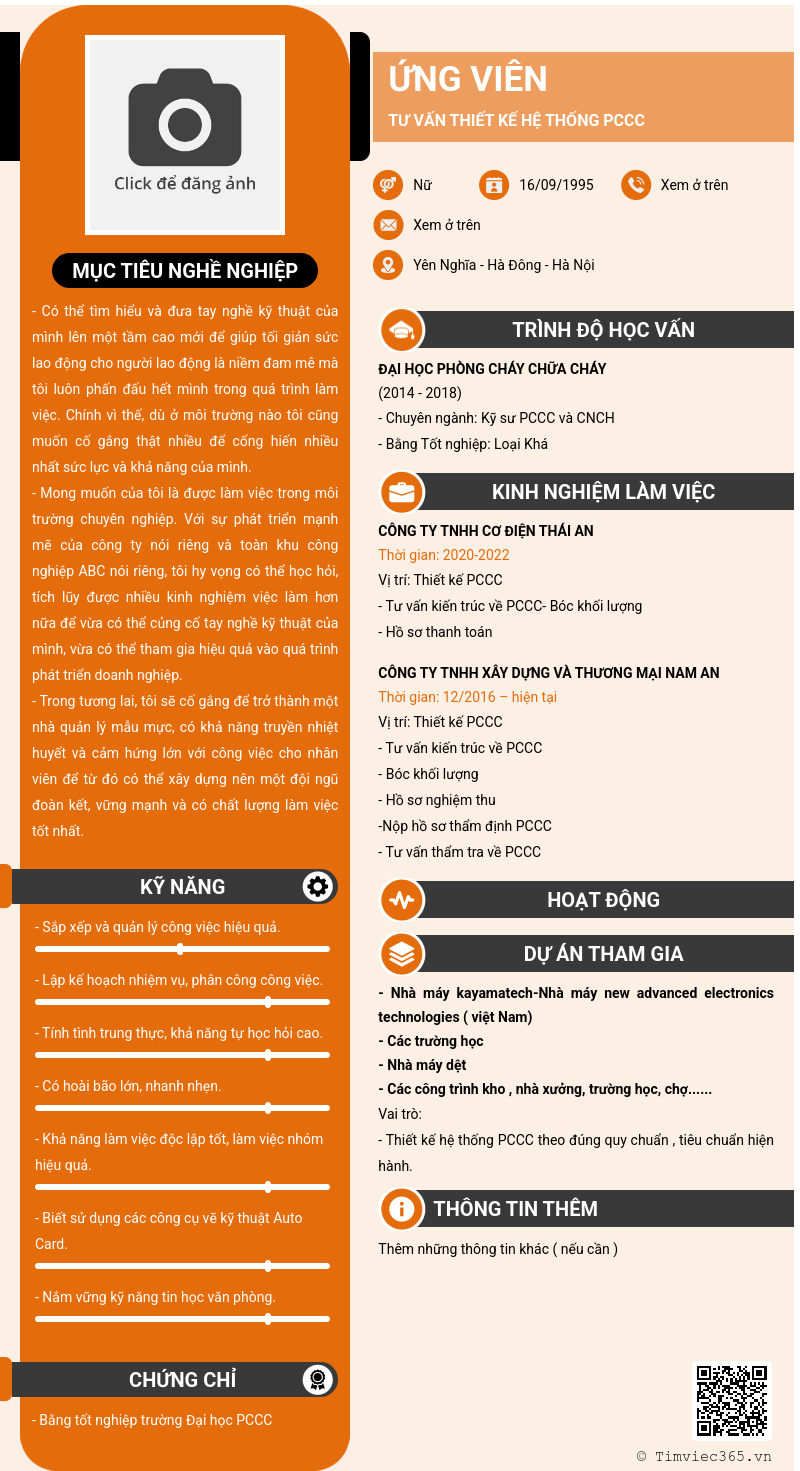 CV ứng viên