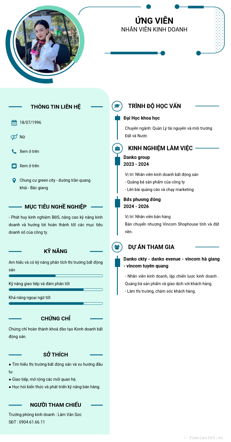 CV ứng viên
