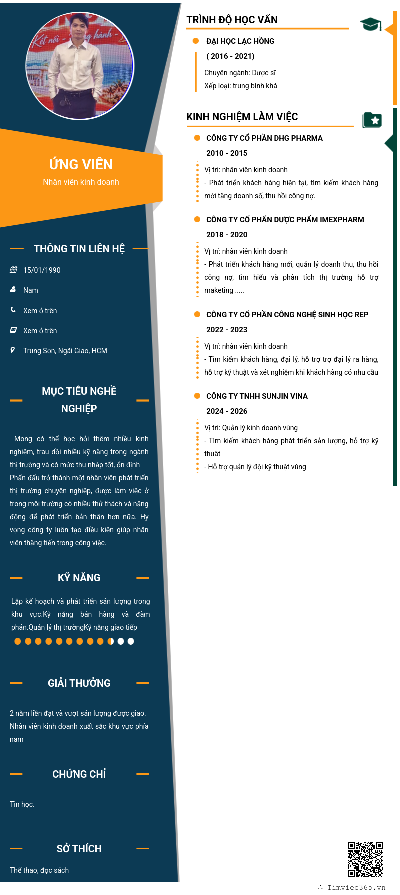 CV ứng viên