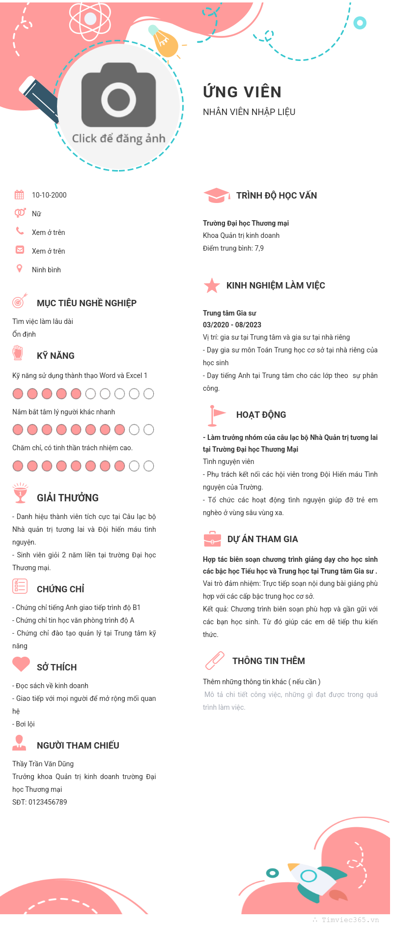 CV ứng viên