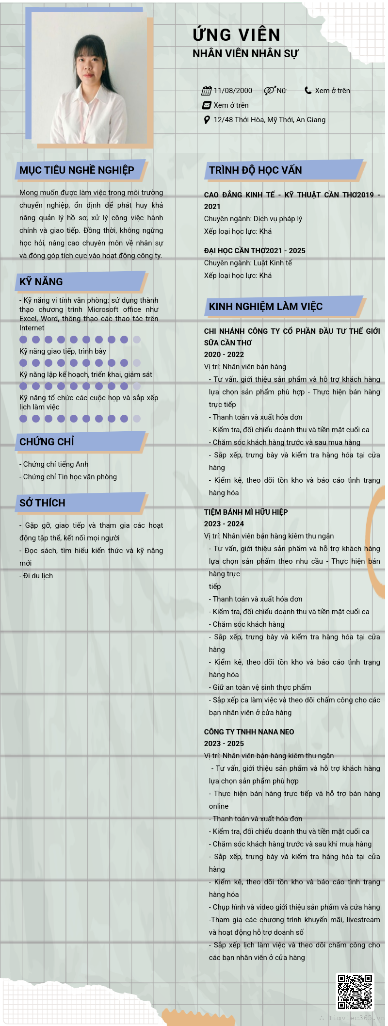 CV ứng viên
