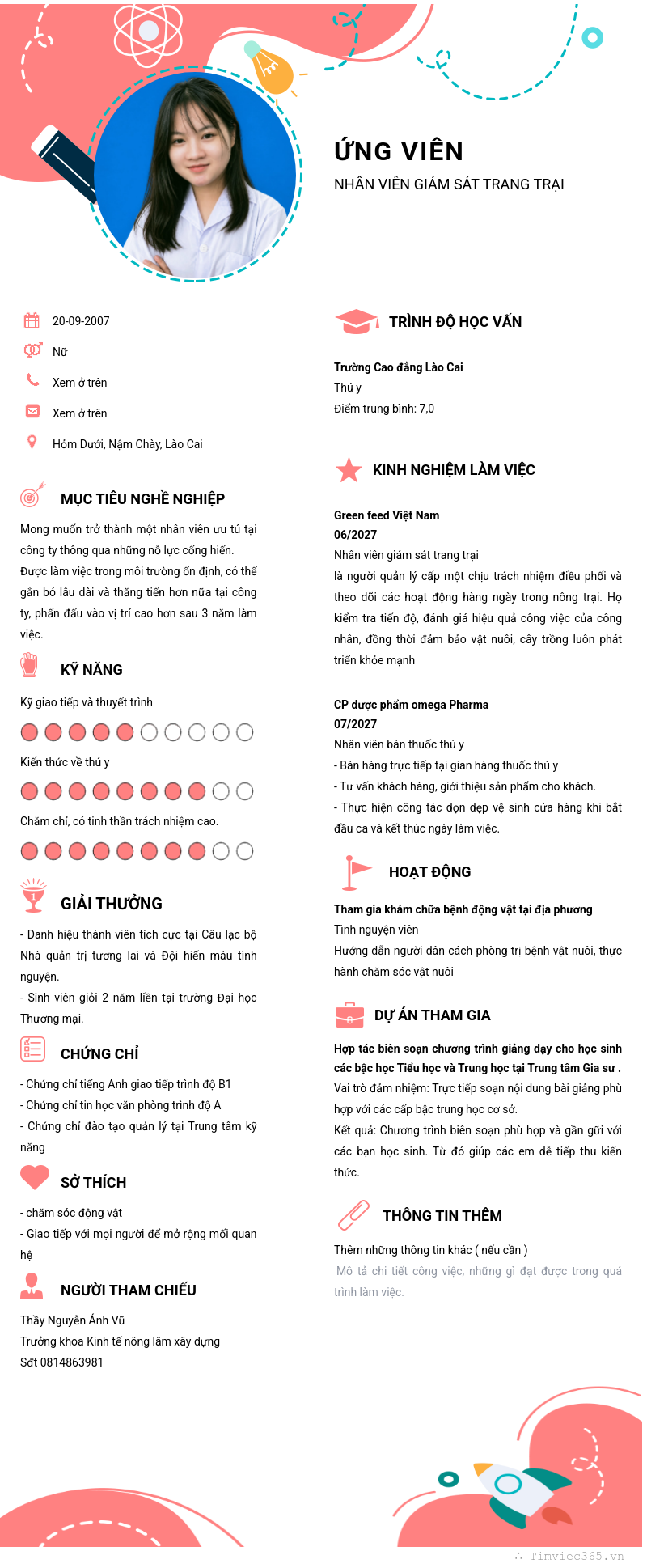 CV ứng viên