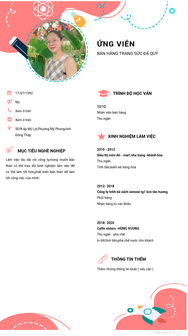 CV ứng viên