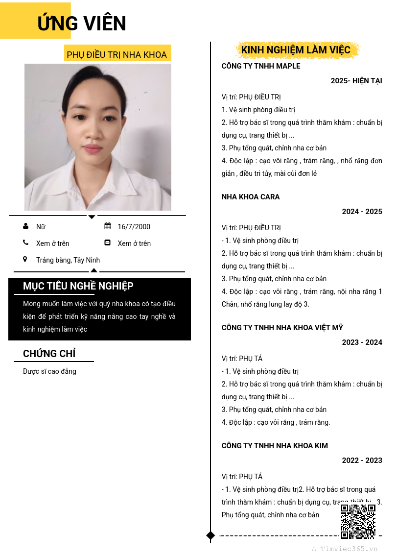 CV ứng viên